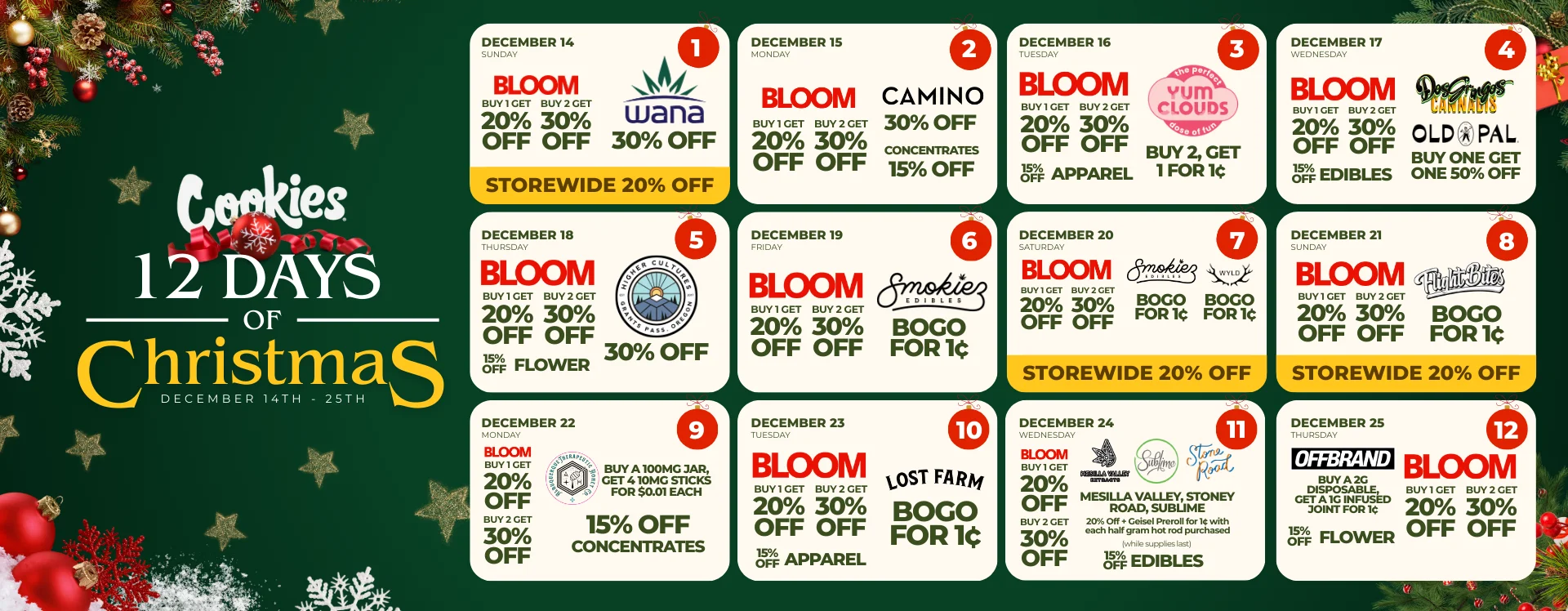 Cookies Christmas Desktop Banner